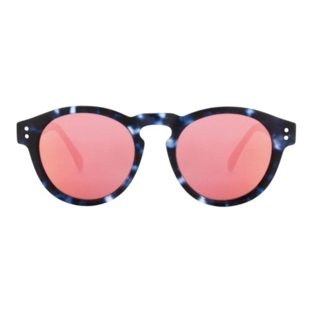 KOMONO sunglasses NEW Clement Matte Indigo Demi blue tortoise round - Picture 2 of 14